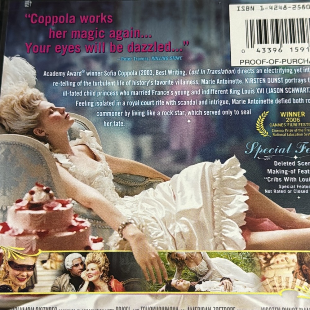 Marie Antoinette & Bridget Jones The Edge of Reason 📀 DVD’s unopened two movies - Picture 6 of 8